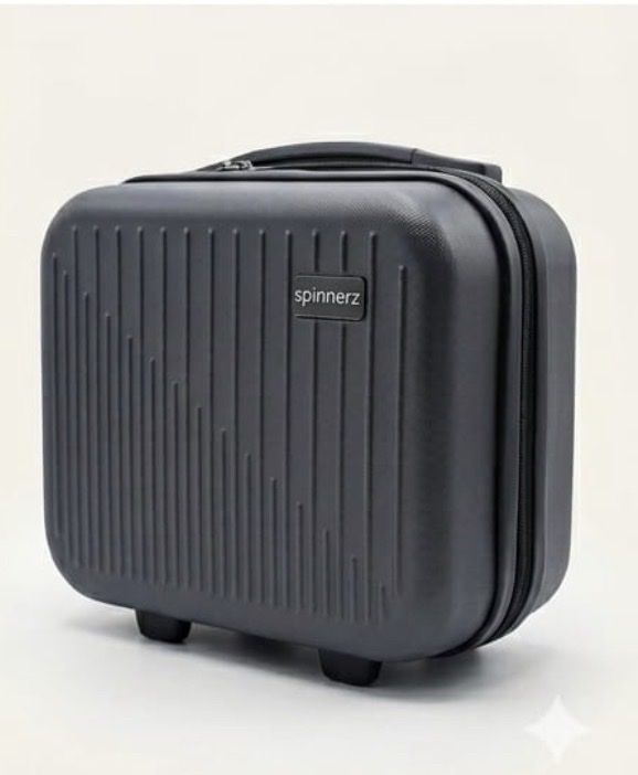 Luxury Quilted Vanity Case — Black — Vanity Cases